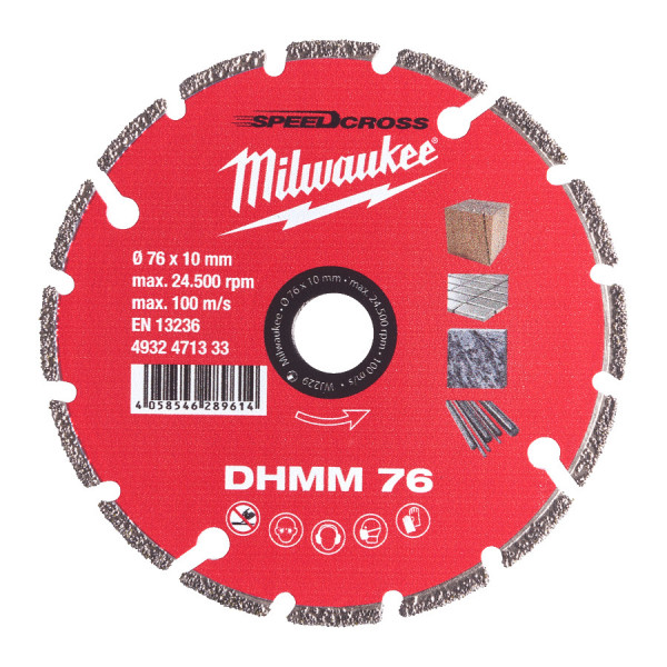 Milwaukee diamantový rezací kotúč DHMM 76mm