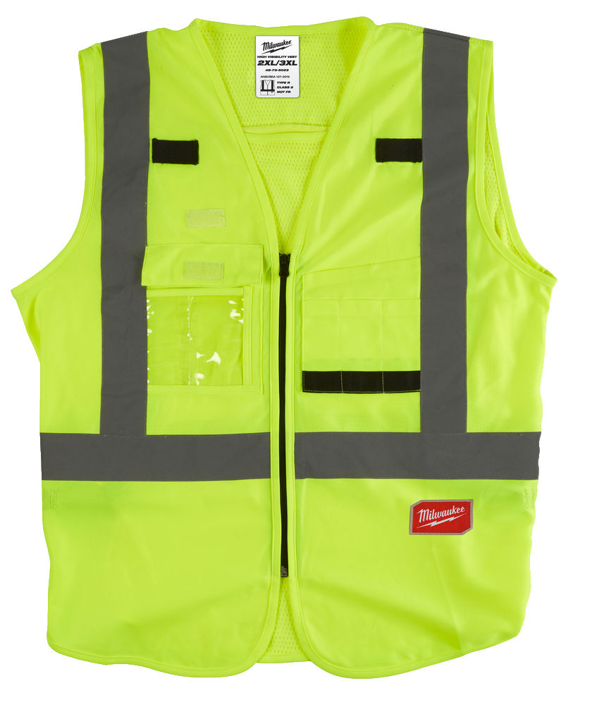 Milwaukee výstražná vesta s vysokou viditeľnosťou žltá 2XL/3XL