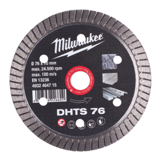 Milwaukee diamantový rezací kotúč DHTS 76mm